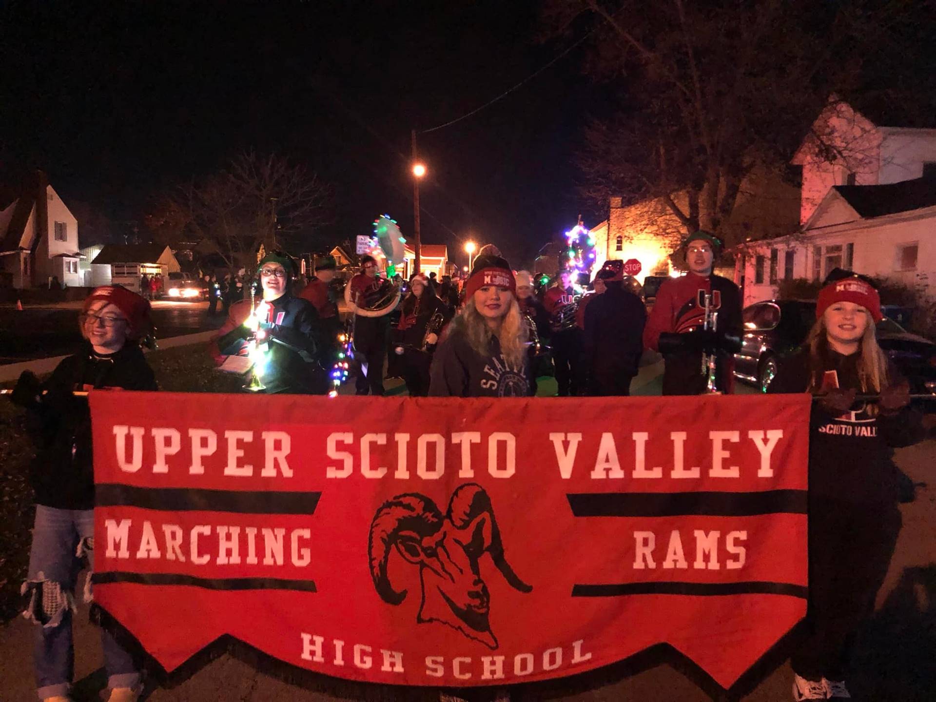 2021 Marching Band Performance at Kenton Christmas Parade