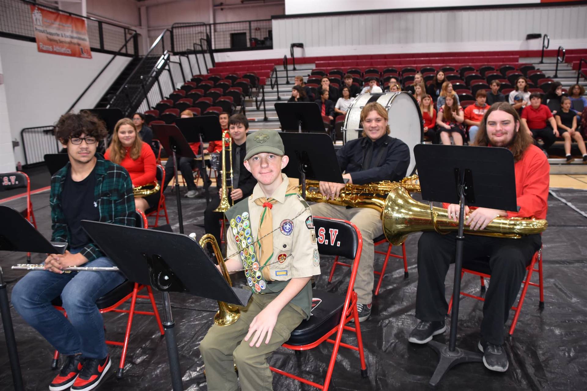 High School Band at the 2023 Veterans&#39; Day Assembly